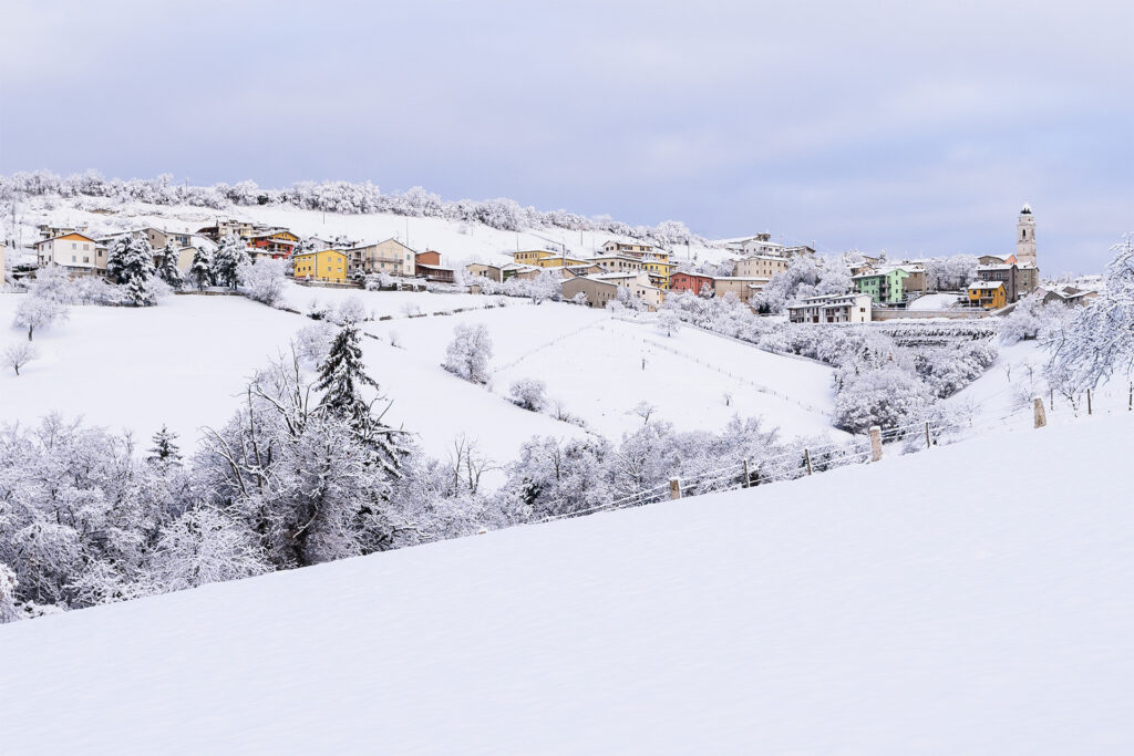 Lessinia paesaggio invernale