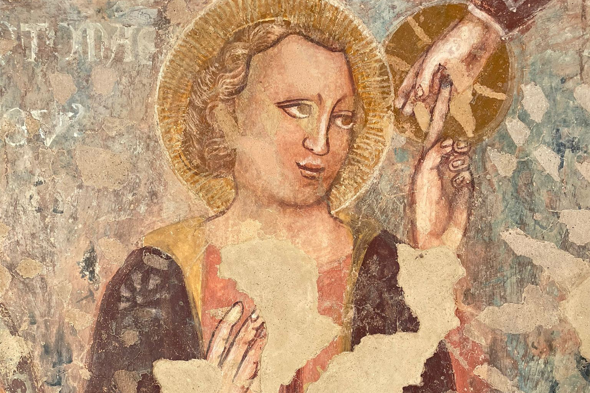 Affresco nella chiesetta di San Dionigi a Marcemigo (Tregnago)